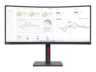 Monitor Lenovo ThinkVision T34w-30 34" WQHD Curved -USB-C / 63D4GAR1DK-02