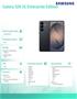 Mobitel Samsung Galaxy S26 5G Enterprise Edition 256 GB Black