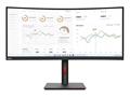 Monitor Lenovo ThinkVision T34w-30 34" Curved UWQHD, USB-C Dock